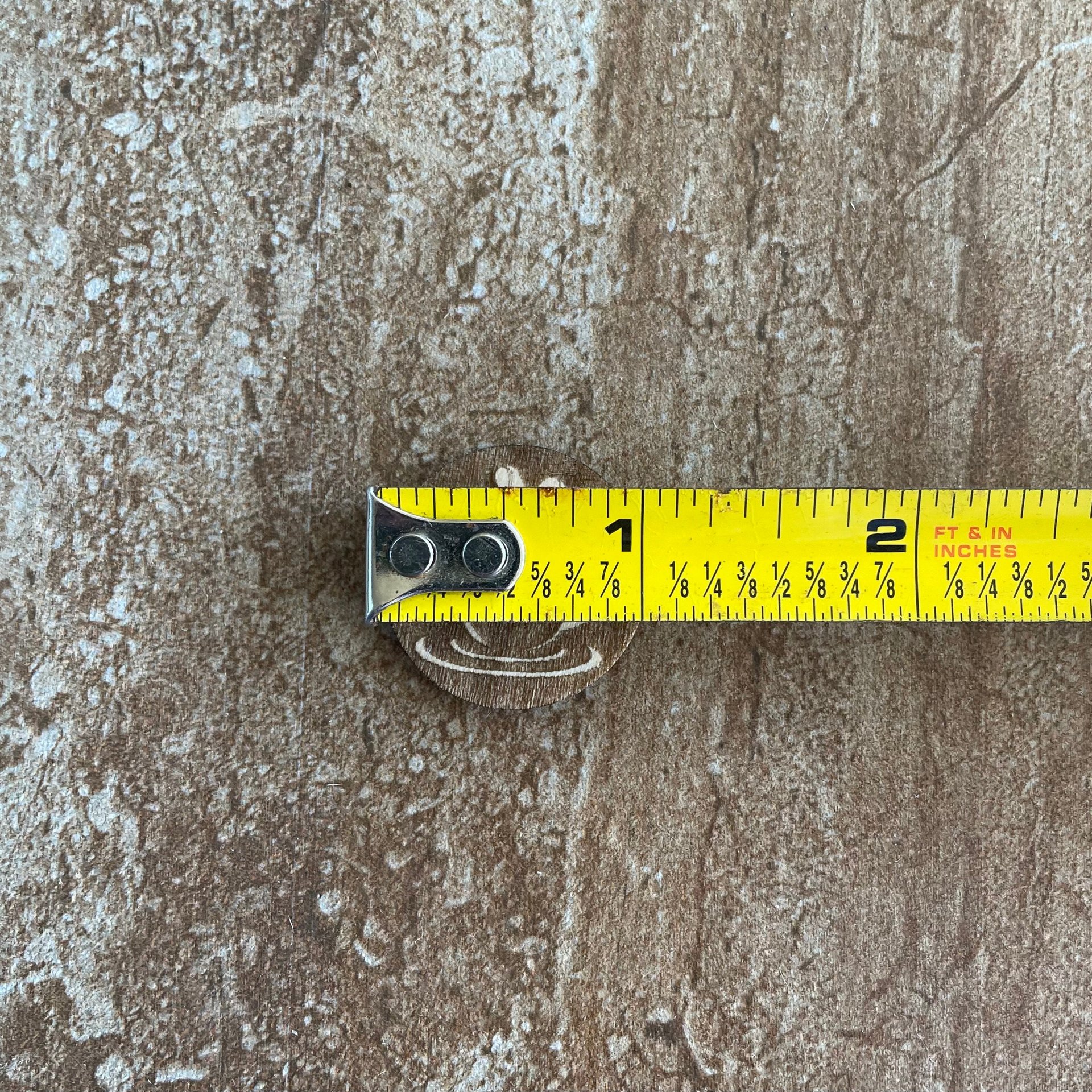 Handmade wood coffee mug buttons for crafts, sewing, and scrapbooking